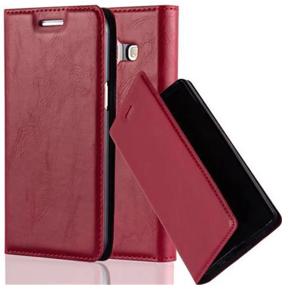 Cadorabo Hoesje geschikt voor Samsung Galaxy J1 2015 in APPEL ROOD
