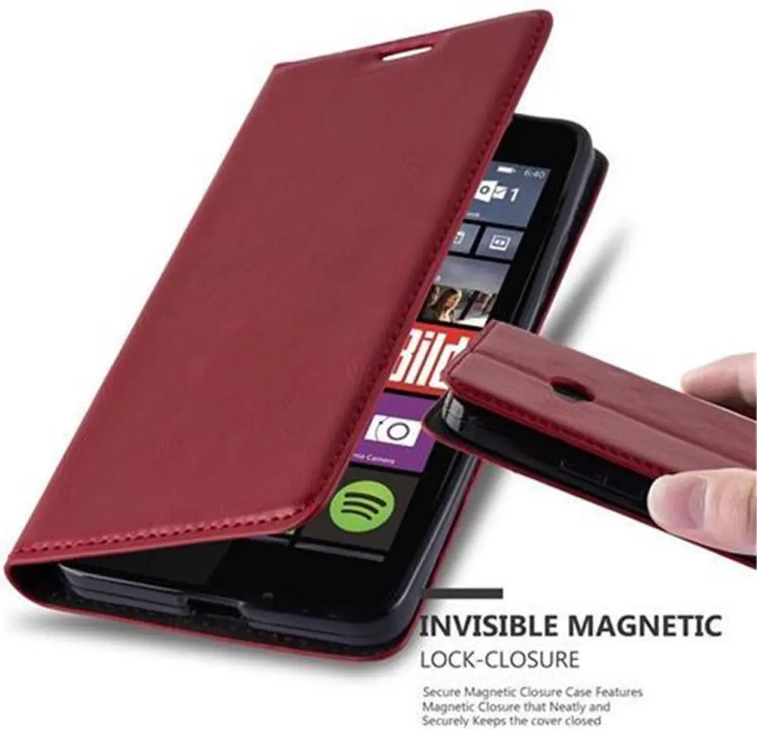 Cadorabo Hoesje geschikt voor Nokia Lumia 640 in APPEL ROOD