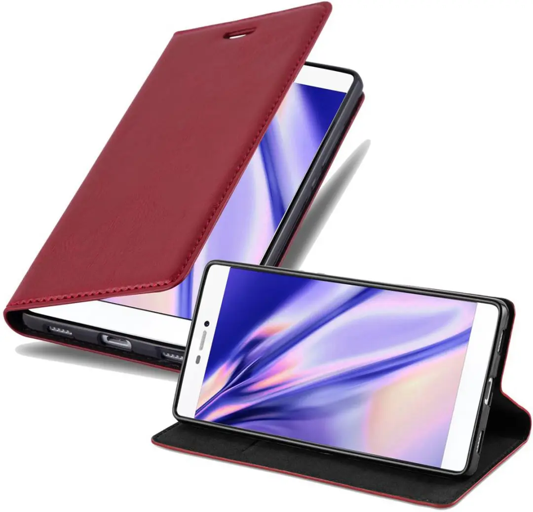 Cadorabo Hoesje geschikt voor Huawei P8 in APPEL ROOD
