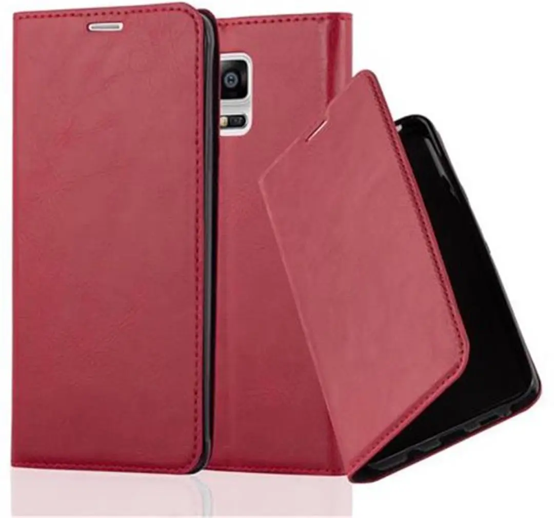 Cadorabo Hoesje geschikt voor Samsung Galaxy NOTE 4 in APPEL ROOD