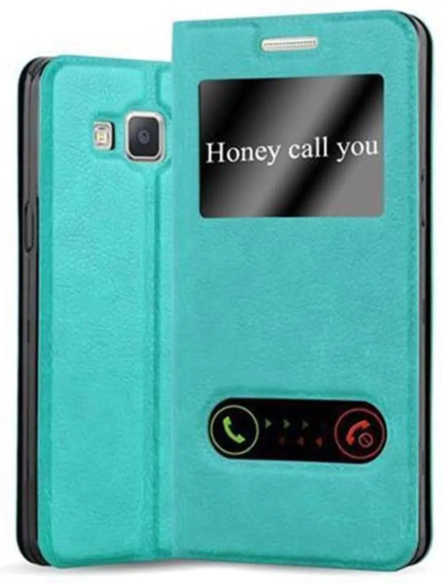 Cadorabo Hoesje geschikt voor Samsung Galaxy A3 2015 in MUNT TURKOOIS
