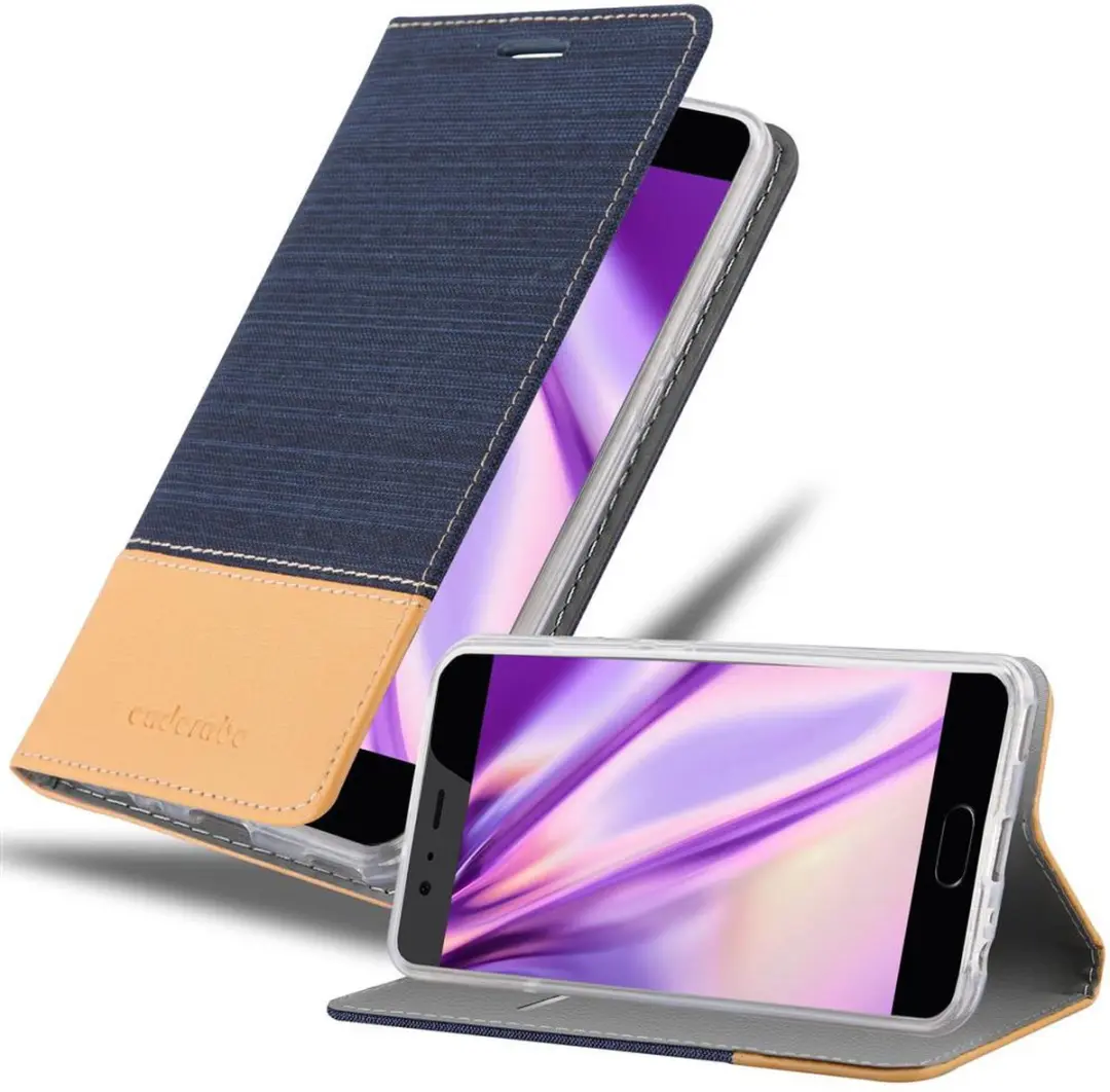 Cadorabo Hoesje geschikt voor Huawei P10 PLUS in DONKERBLAUW BRUIN