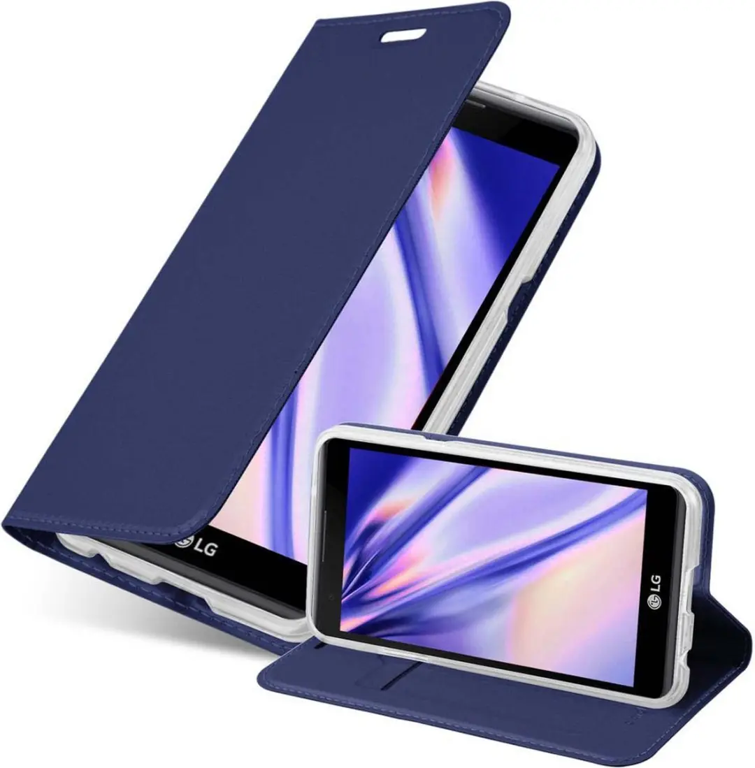 Cadorabo Hoesje geschikt voor LG X POWER in CLASSY DONKER BLAUW