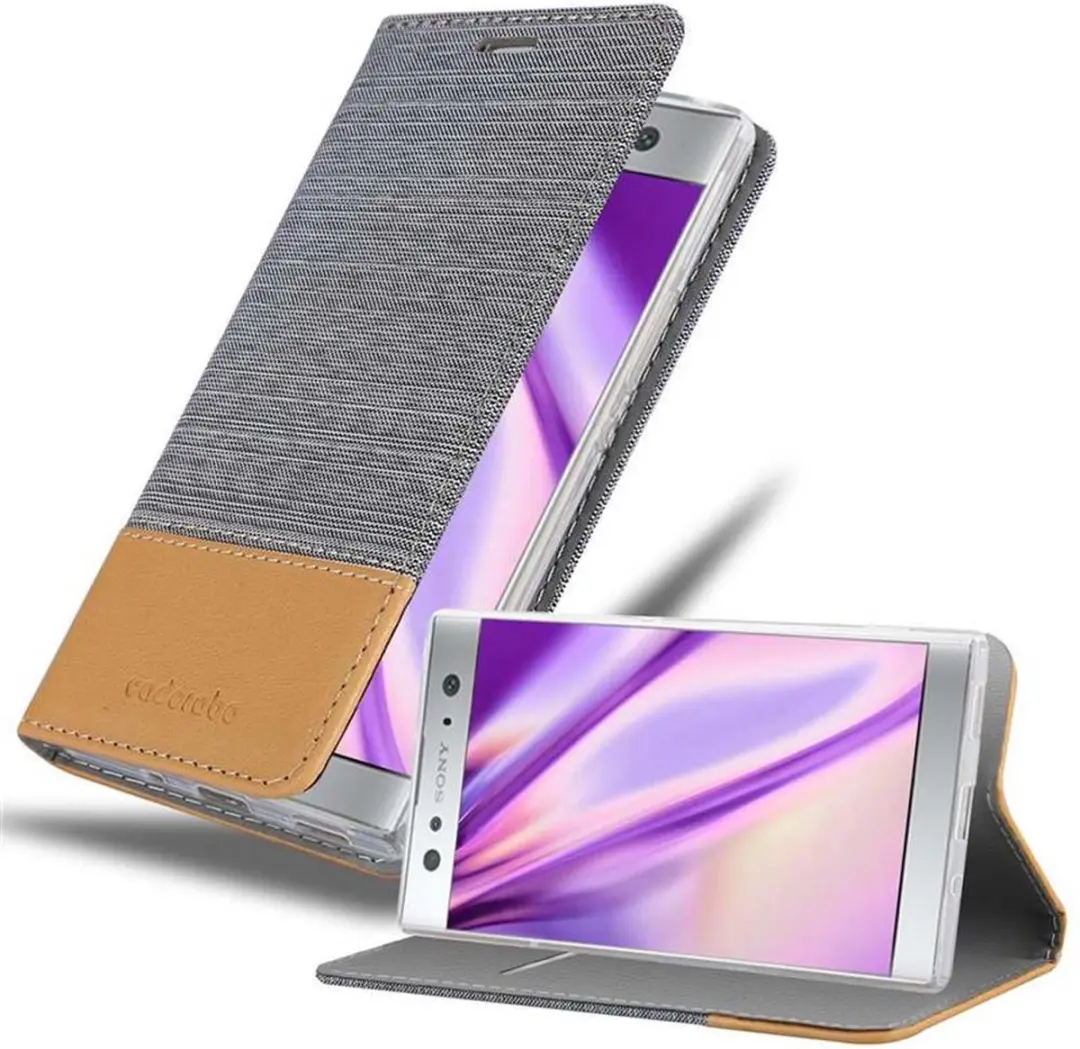 Cadorabo Hoesje geschikt voor Sony Xperia XA2 ULTRA in LICHTGRIJS BRUIN