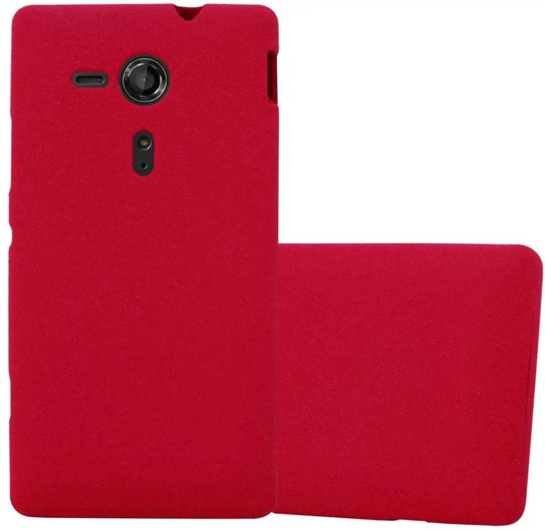Cadorabo Hoesje geschikt voor Sony Xperia SP in FROST ROOD