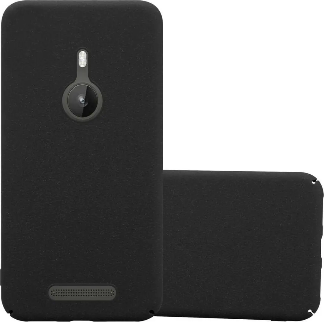 Cadorabo Hoesje geschikt voor Nokia Lumia 925 in FROSTY ZWART