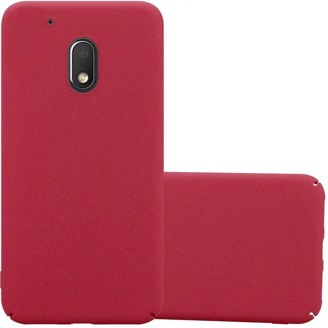 Cadorabo Hoesje geschikt voor Motorola MOTO Z PLAY in FROSTY ROOD