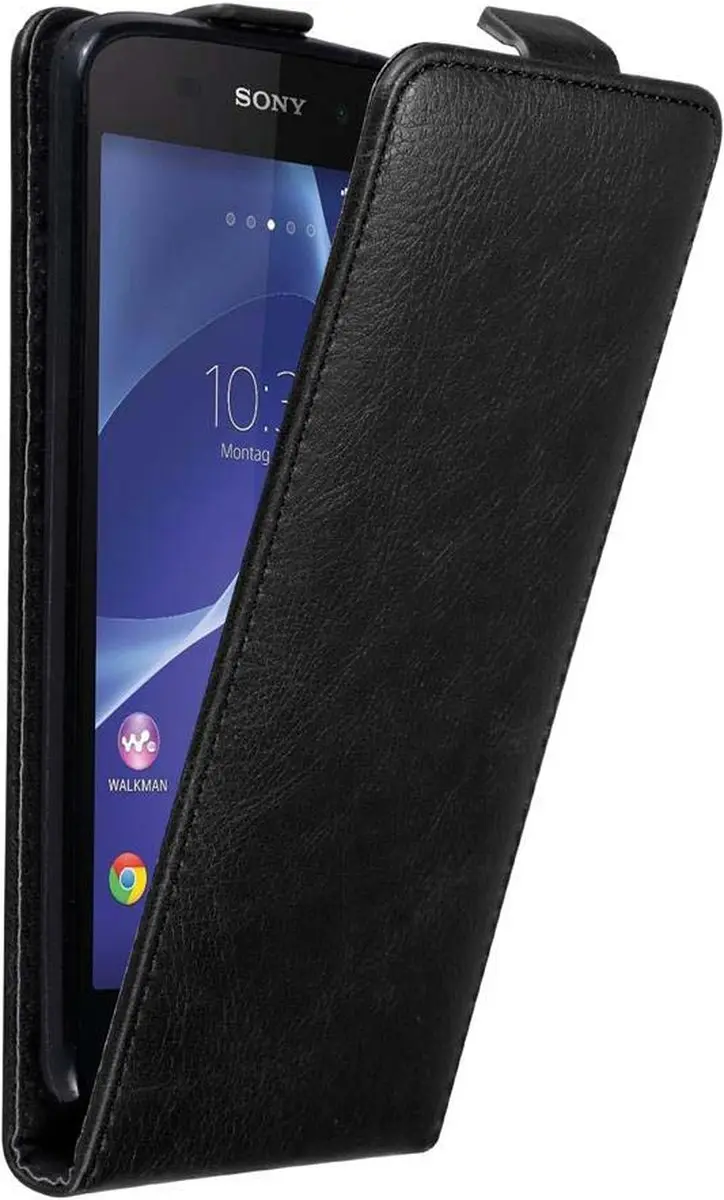Cadorabo Hoesje geschikt voor Sony Xperia Z2 in ZWARTE NACHT