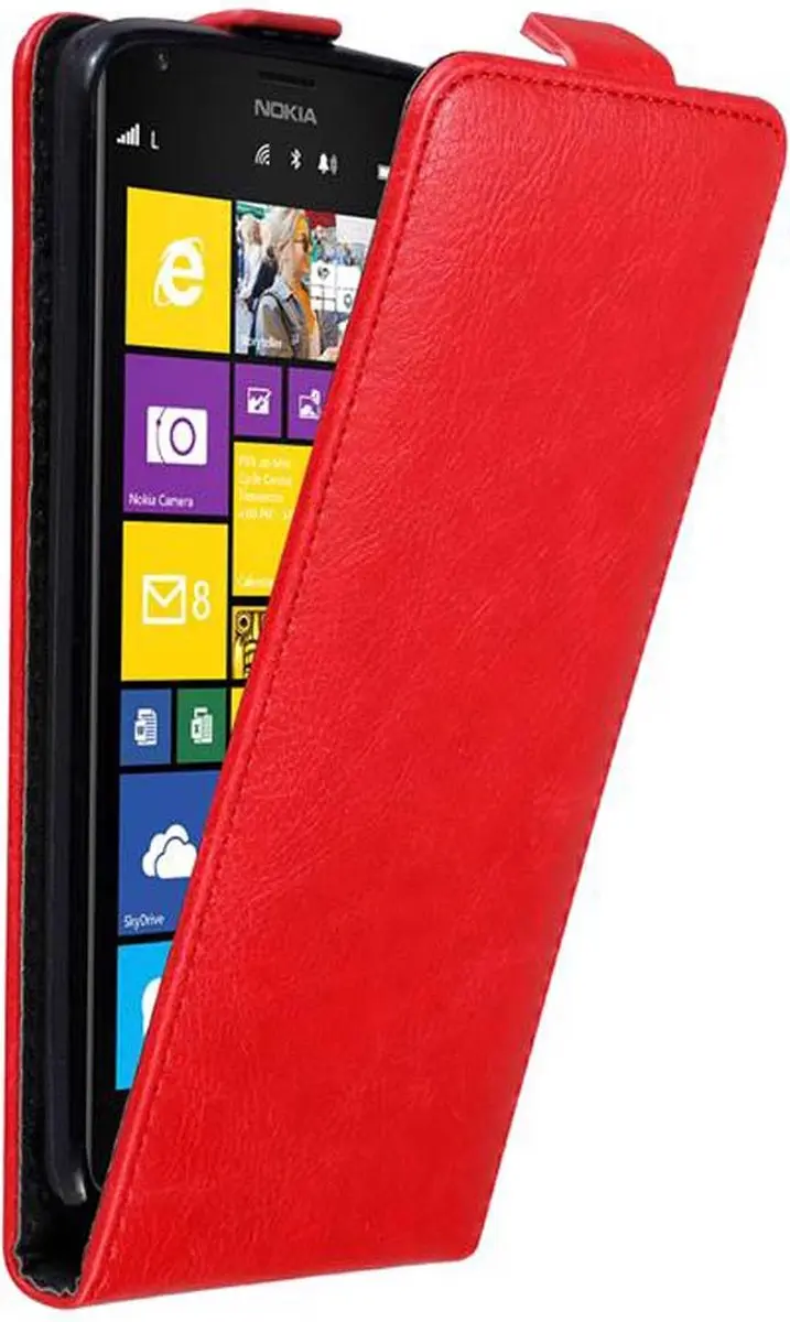 Cadorabo Hoesje geschikt voor Nokia Lumia 1520 in APPEL ROOD