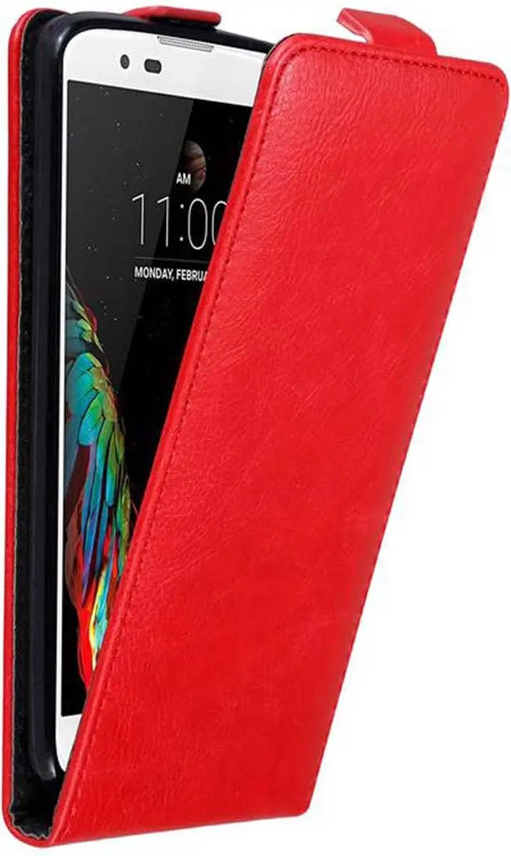 Cadorabo Hoesje geschikt voor LG K10 2016 in APPEL ROOD