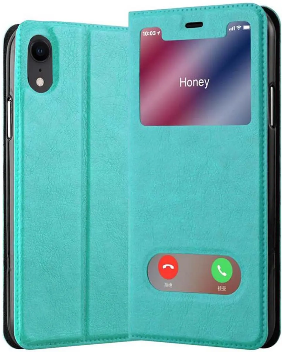 Cadorabo Hoesje geschikt voor Apple iPhone XR in MUNT TURKOOIS