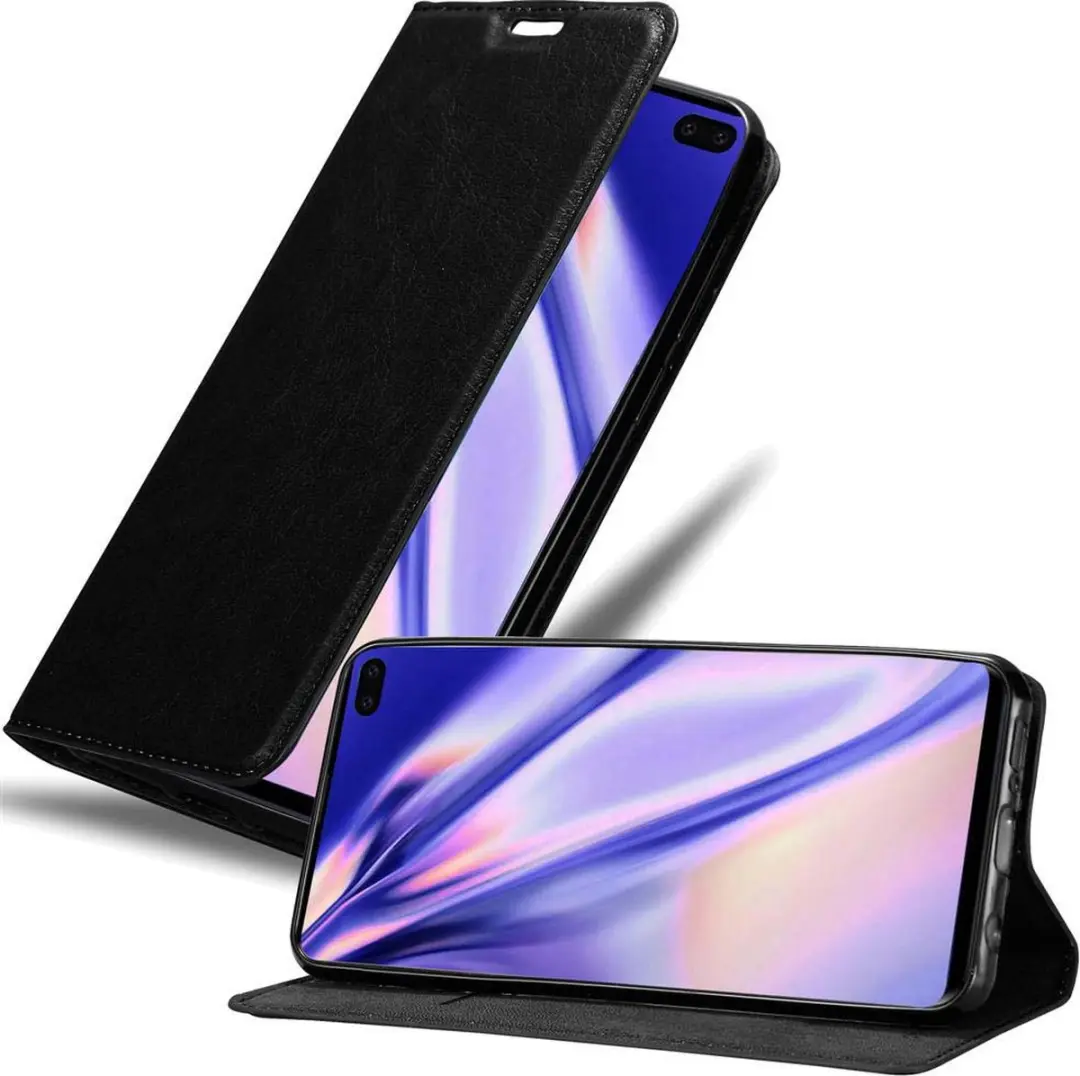 Cadorabo Hoesje geschikt voor Samsung Galaxy S10 PLUS in ZWARTE NACHT