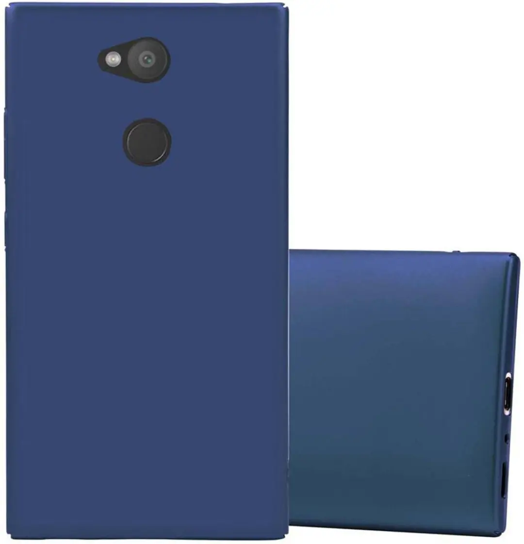 Cadorabo Hoesje geschikt voor Sony Xperia L2 in METAAL BLAUW
