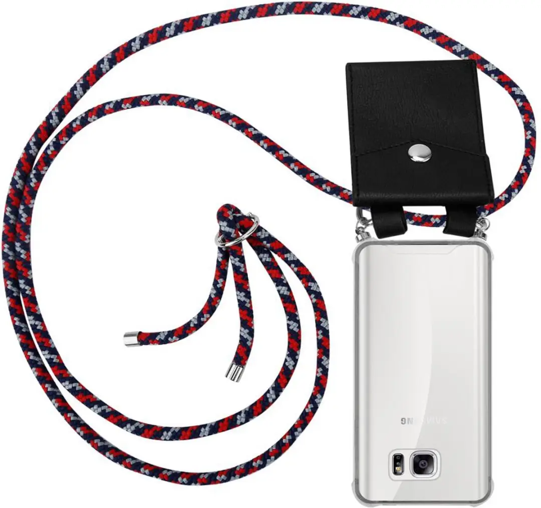 Cadorabo Hoesje geschikt voor Samsung Galaxy NOTE 5 in ROOD BLAUW WIT