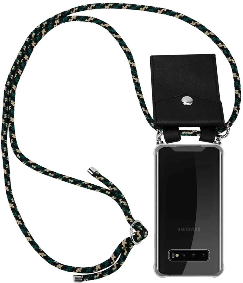 Cadorabo Hoesje geschikt voor Samsung Galaxy S10 PLUS in CAMOUFLAGE