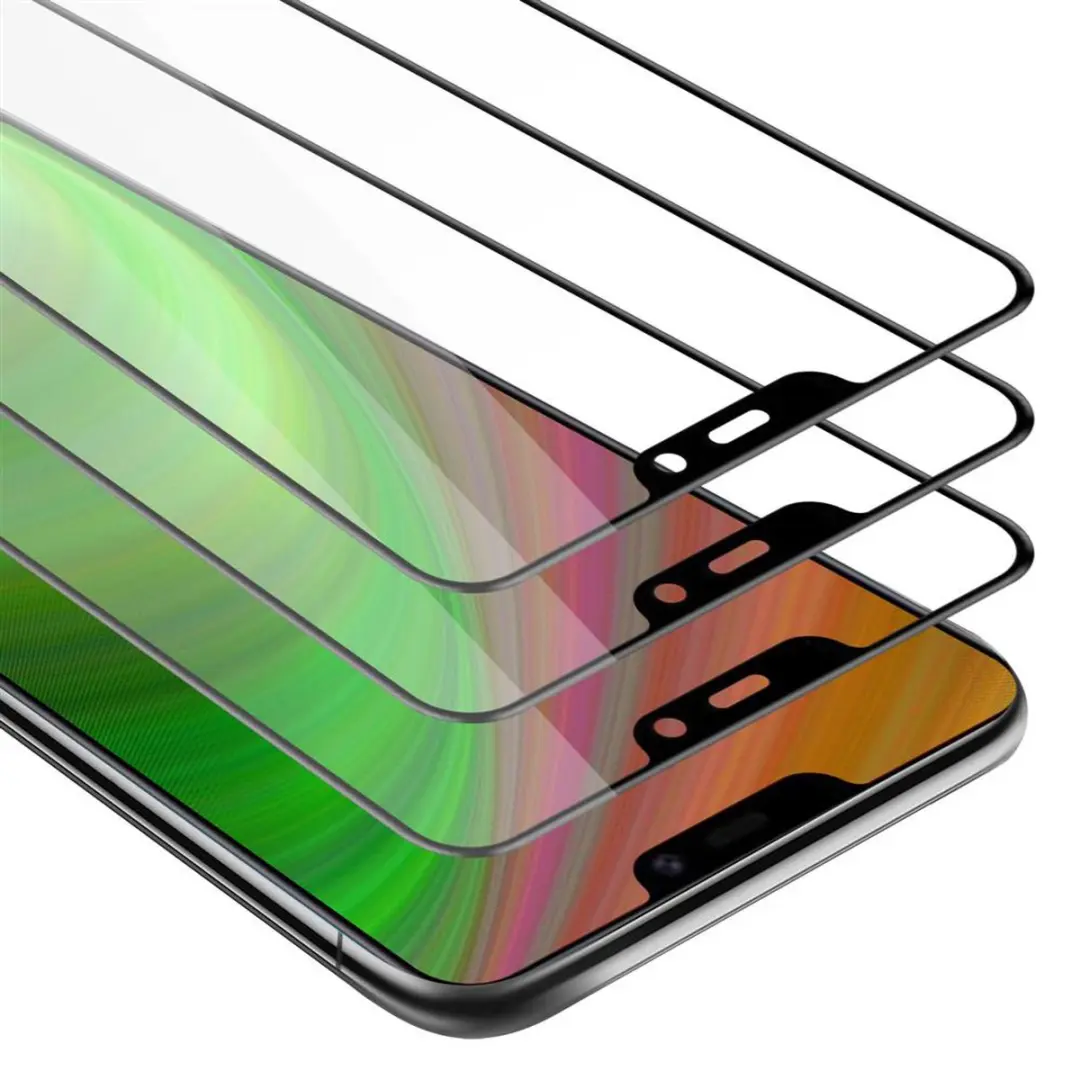 Cadorabo 3x Screenprotector geschikt voor Vivo Y85 Volledig scherm pantserfolie