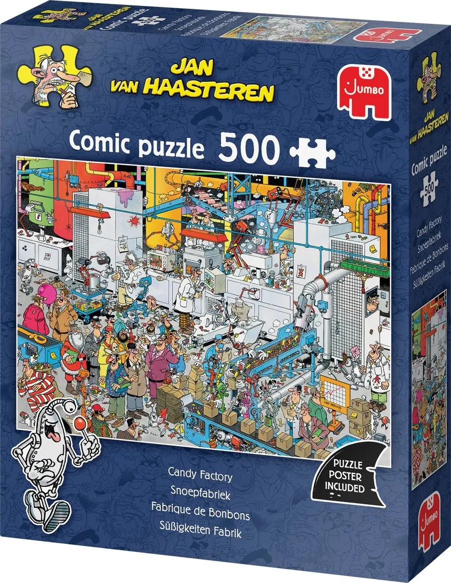 Jan van Haasteren Snoepfabriek Legpuzzel 500 Stuks - Meerkleurig