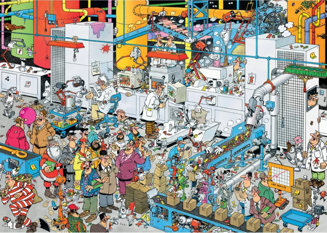 Jan van Haasteren Snoepfabriek Legpuzzel 500 Stuks - Meerkleurig