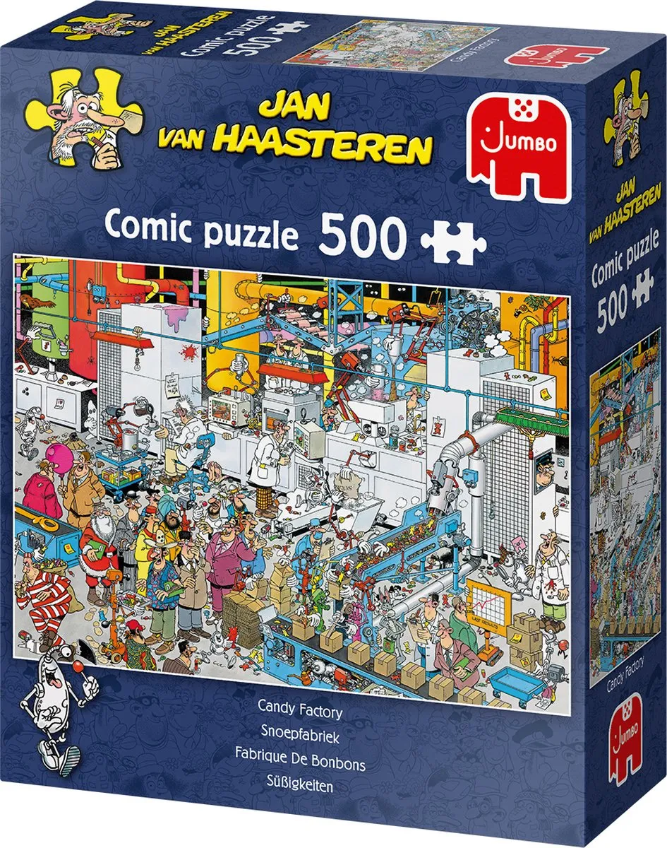Jan van Haasteren Snoepfabriek Legpuzzel 500 Stuks - Meerkleurig - afbeelding 6 van 6