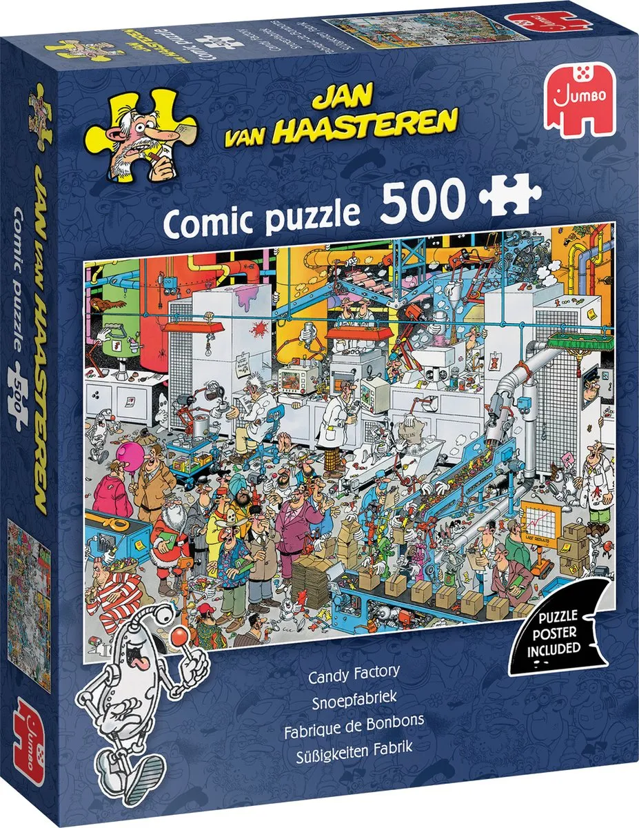 Jan van Haasteren Snoepfabriek Legpuzzel 500 Stuks