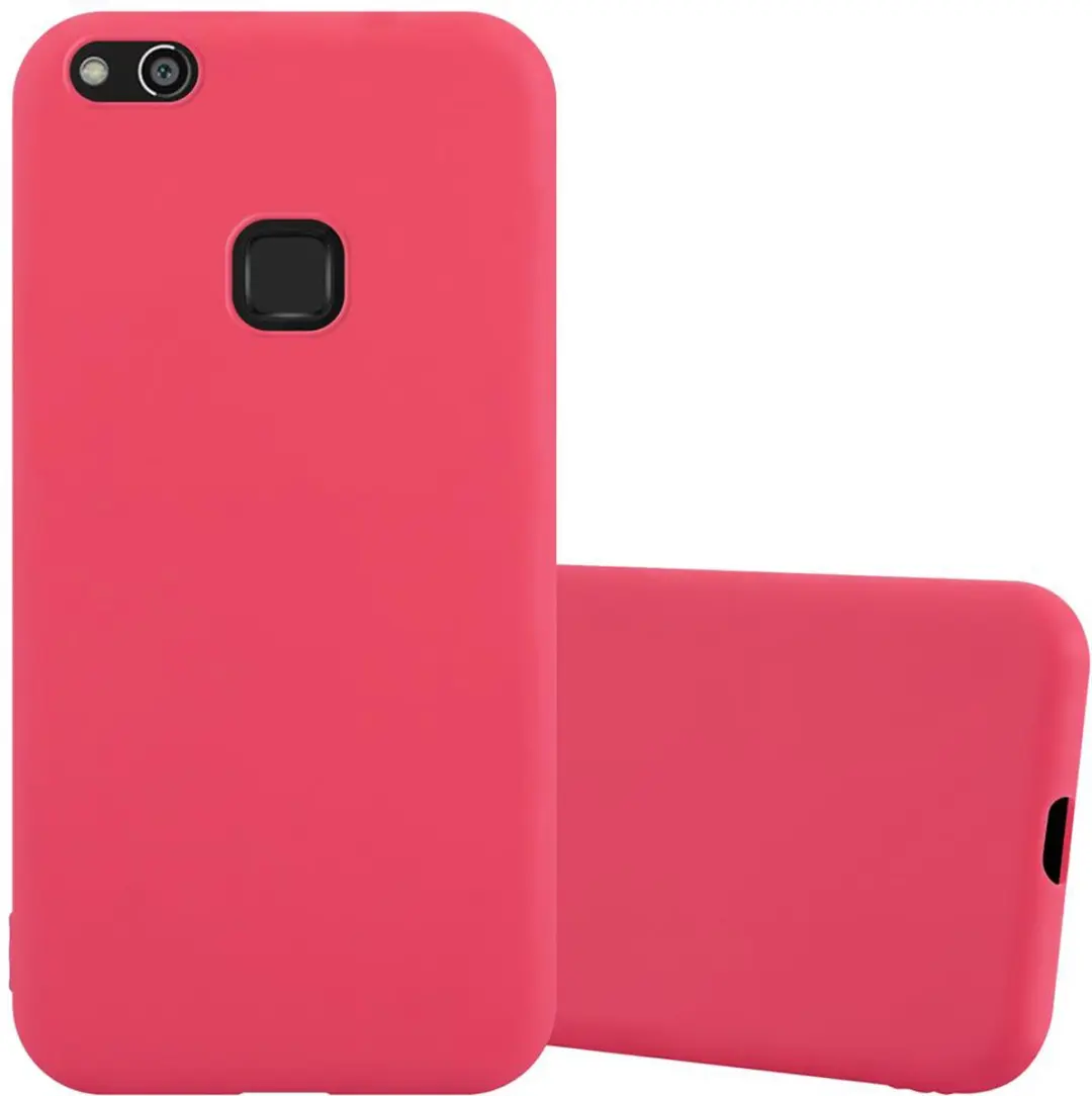 Cadorabo Hoesje geschikt voor Huawei P10 LITE in CANDY ROOD