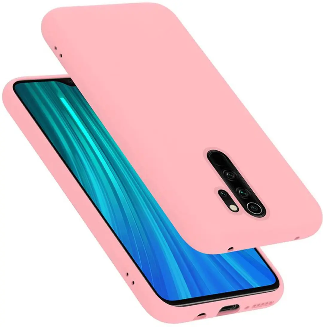 Cadorabo Hoesje geschikt voor Xiaomi RedMi NOTE 8 PRO in LIQUID ROZE
