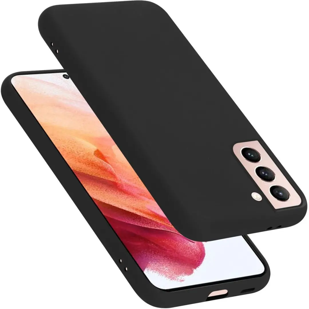 Cadorabo Hoesje geschikt voor Samsung Galaxy S21 5G in LIQUID ZWART