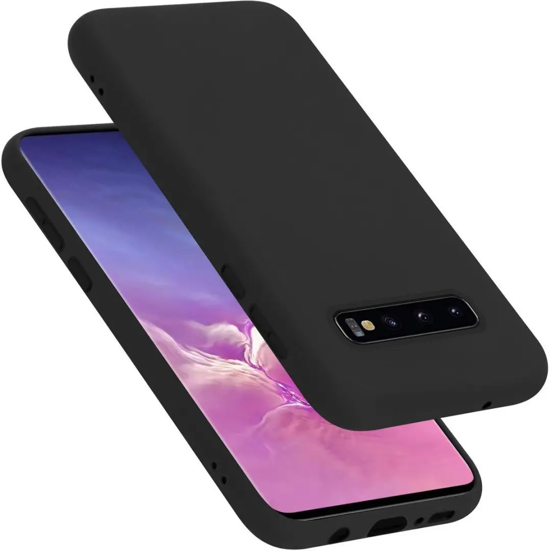 Cadorabo Hoesje geschikt voor Samsung Galaxy S10 5G in LIQUID ZWART
