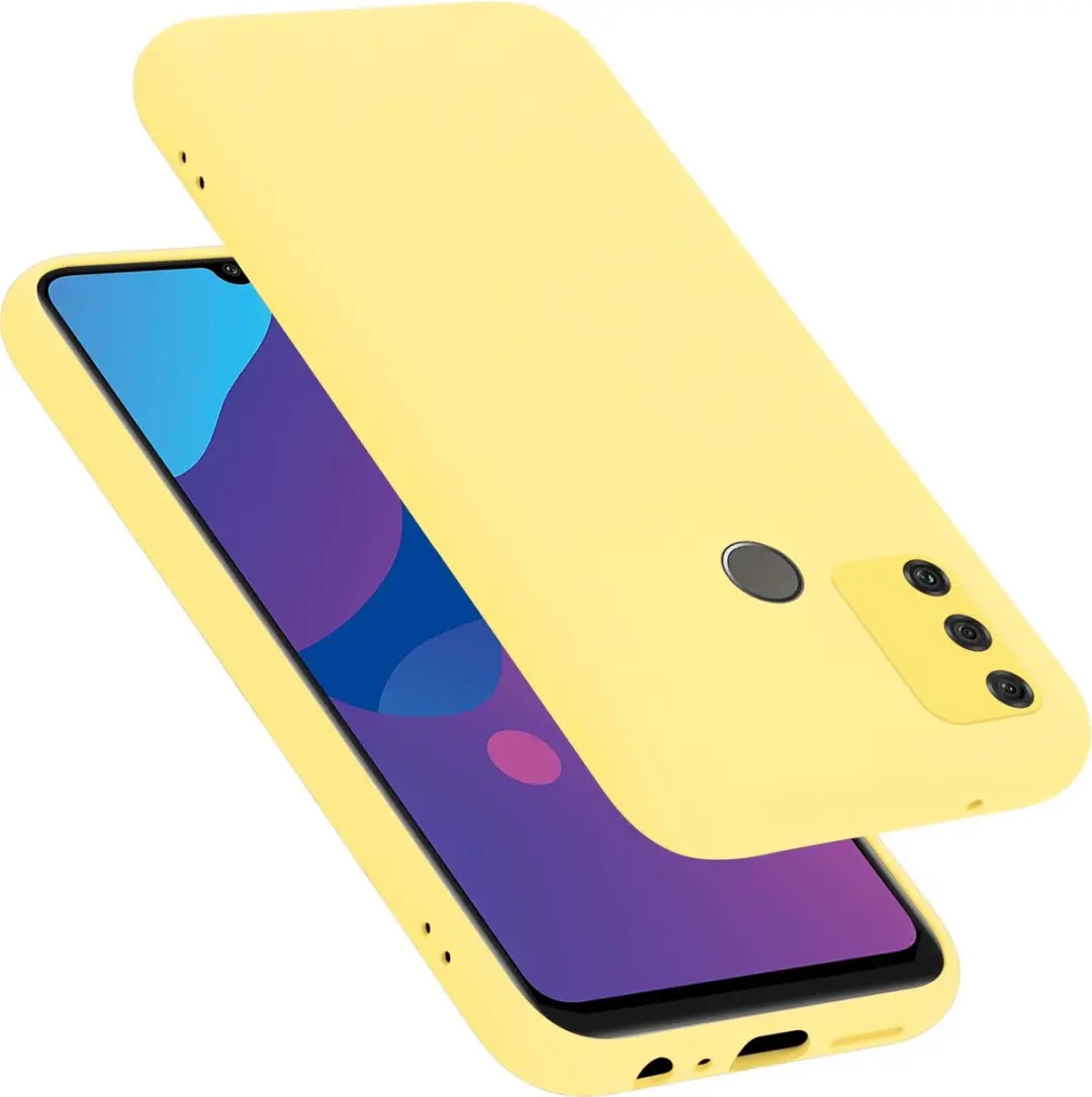 Cadorabo Hoesje geschikt voor Honor 9A in LIQUID GEEL