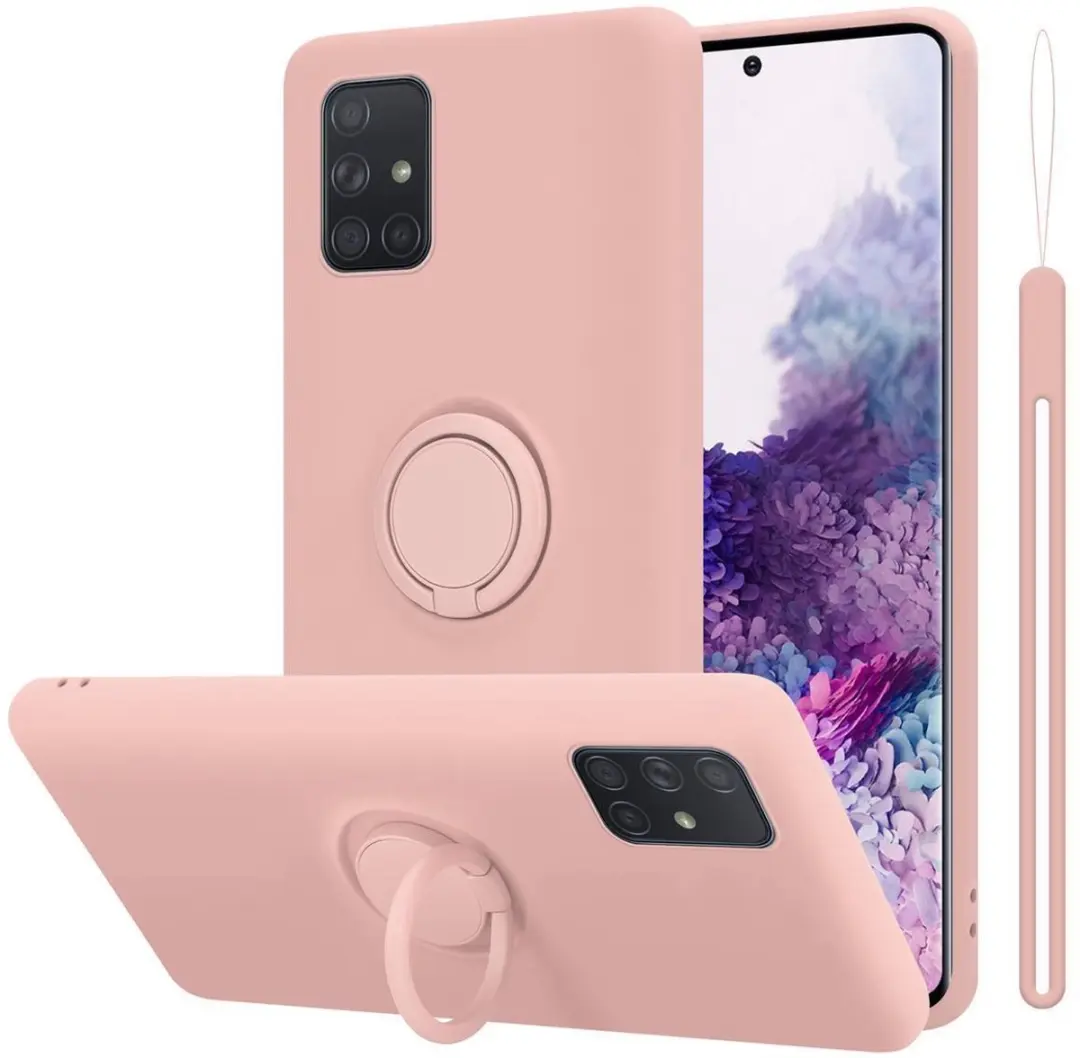 Cadorabo Hoesje geschikt voor Samsung Galaxy A71 4G in LIQUID ROZE