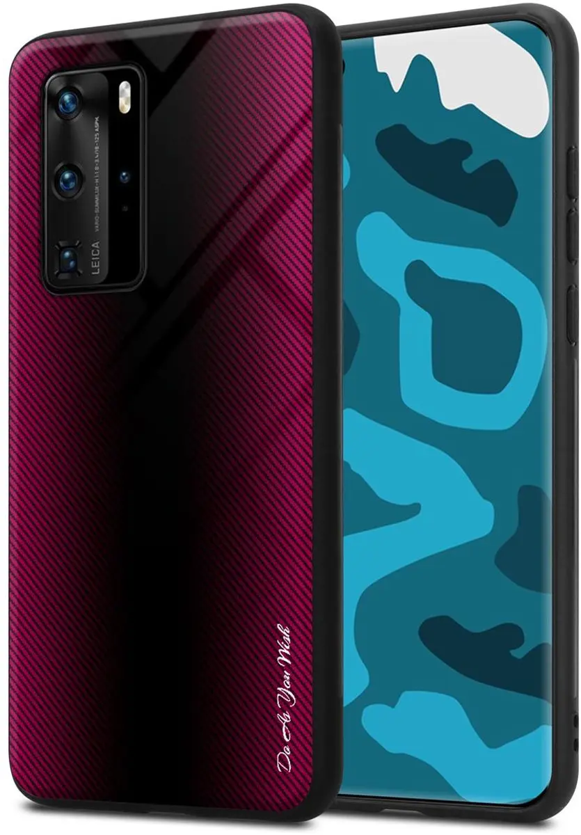 Cadorabo Hoesje geschikt voor Huawei P40 PRO / P40 PRO+ in PAARS ROZE