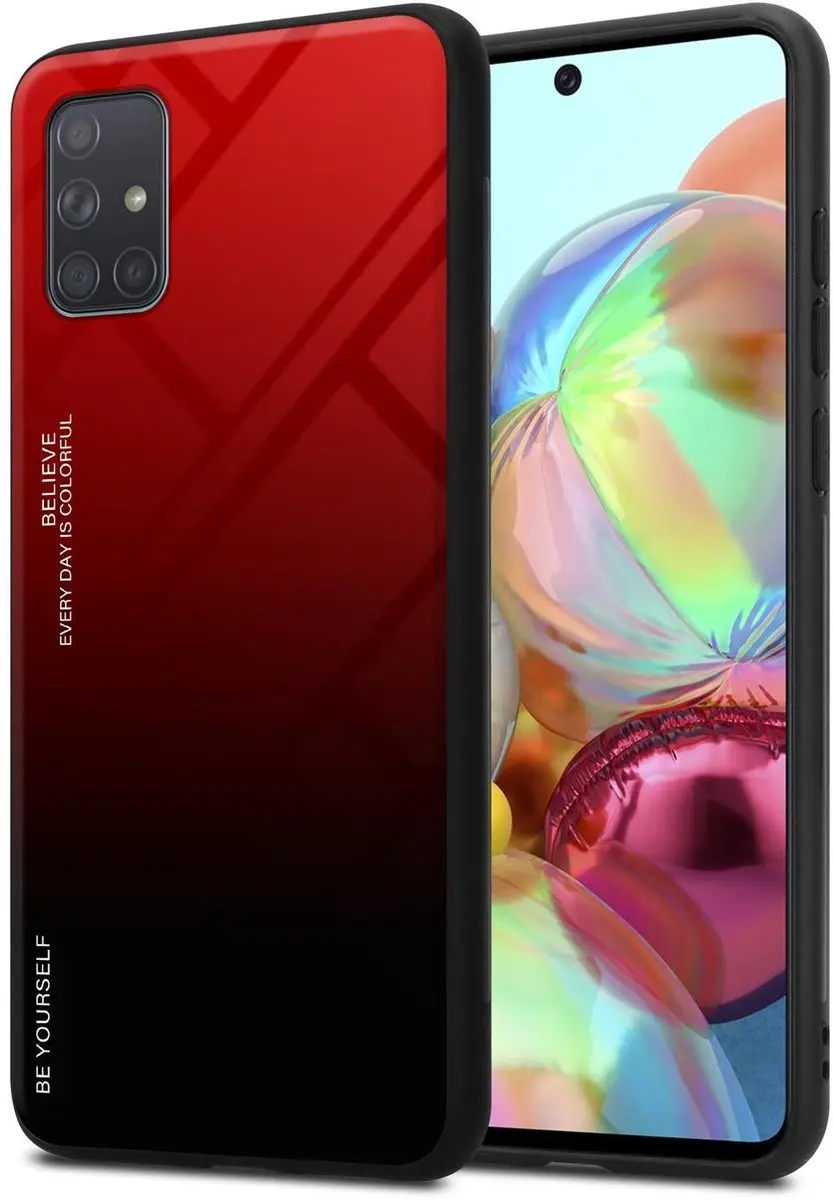 Cadorabo Hoesje geschikt voor Samsung Galaxy A71 4G in ROOD