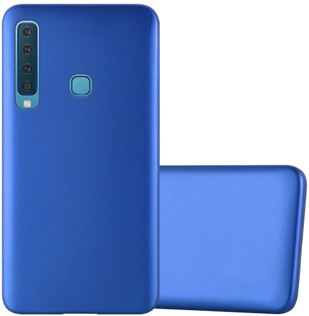Cadorabo Hoesje geschikt voor Samsung Galaxy A9 2018 in METAAL BLAUW