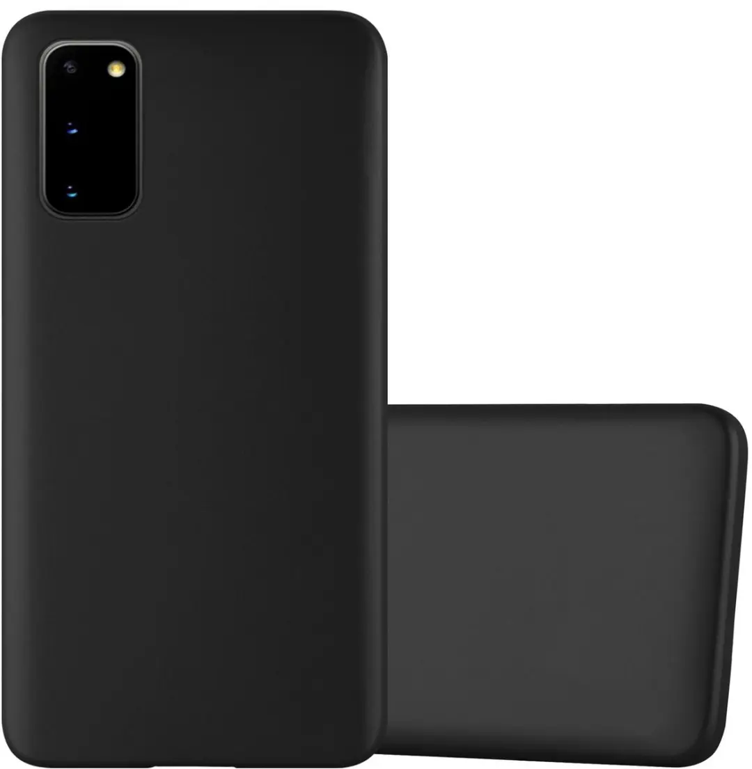 Cadorabo Hoesje geschikt voor Samsung Galaxy S20 in METALLIC ZWART