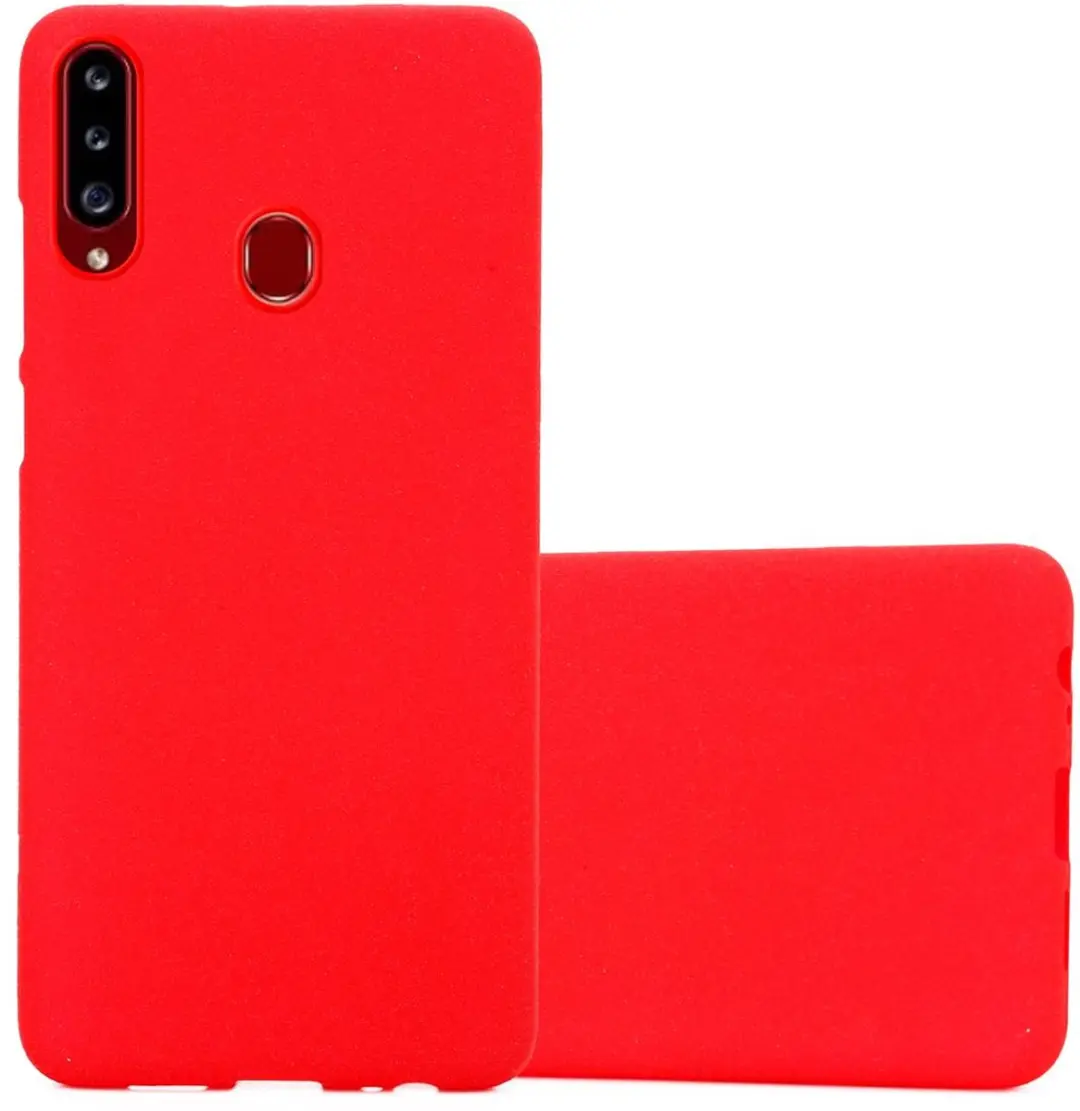 Cadorabo Hoesje geschikt voor Samsung Galaxy A20s in FROST ROOD