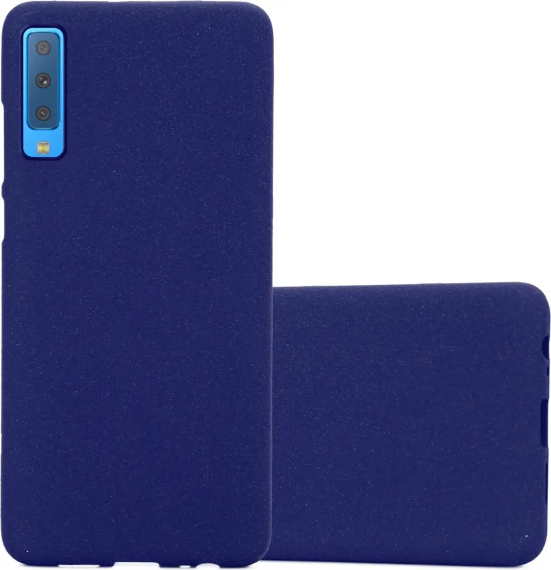 Cadorabo Hoesje geschikt voor Samsung Galaxy A9 2018 in FROST DONKER BLAUW