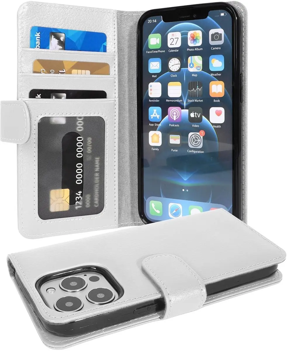 Cadorabo Hoesje geschikt voor Apple iPhone 13 PRO MAX in MAGNESIUM WIT