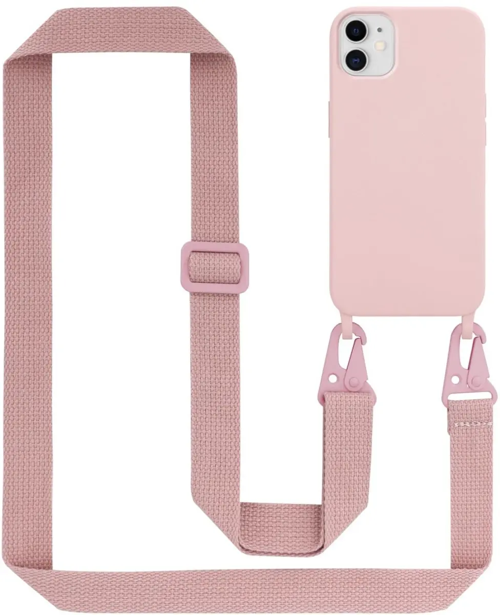 Cadorabo Mobiele telefoon ketting geschikt voor Apple iPhone 11 in LIQUID ROZE