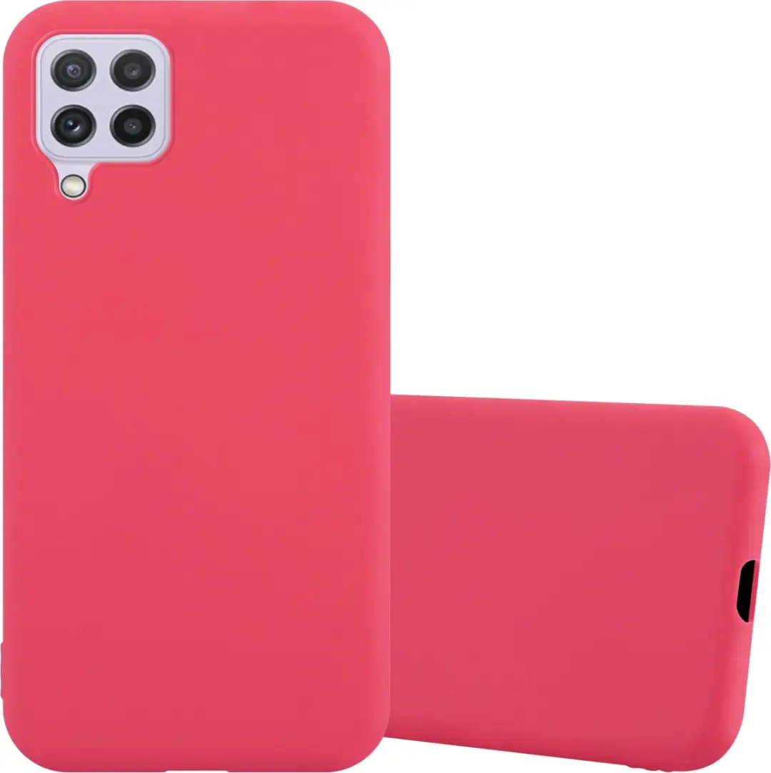 Cadorabo Hoesje geschikt voor Samsung Galaxy A22 4G / M22 / M32 4G in CANDY ROOD