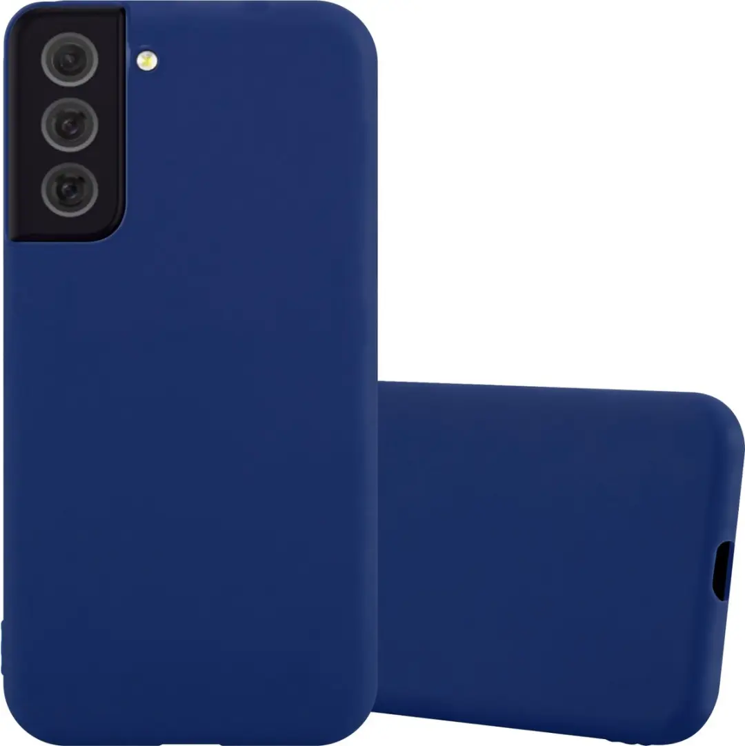 Cadorabo Hoesje geschikt voor Samsung Galaxy S22 in CANDY DONKER BLAUW