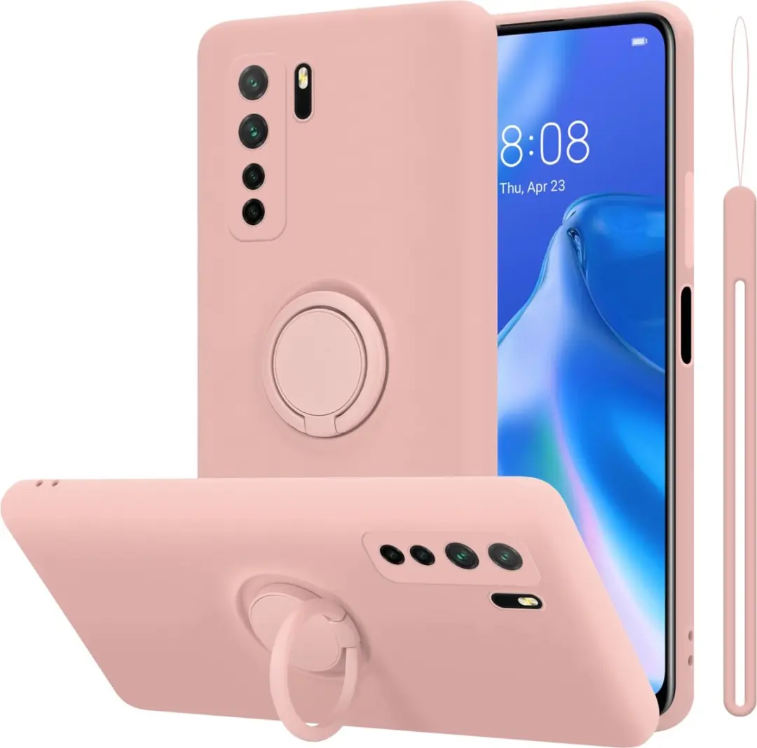 Cadorabo Hoesje geschikt voor Huawei P40 LITE 5G / NOVA 7 SE in LIQUID ROZE