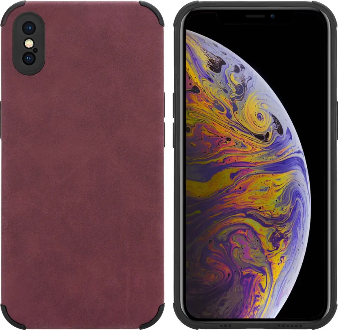 Cadorabo Hoesje geschikt voor Apple iPhone XS MAX in Bourgondisch Paars