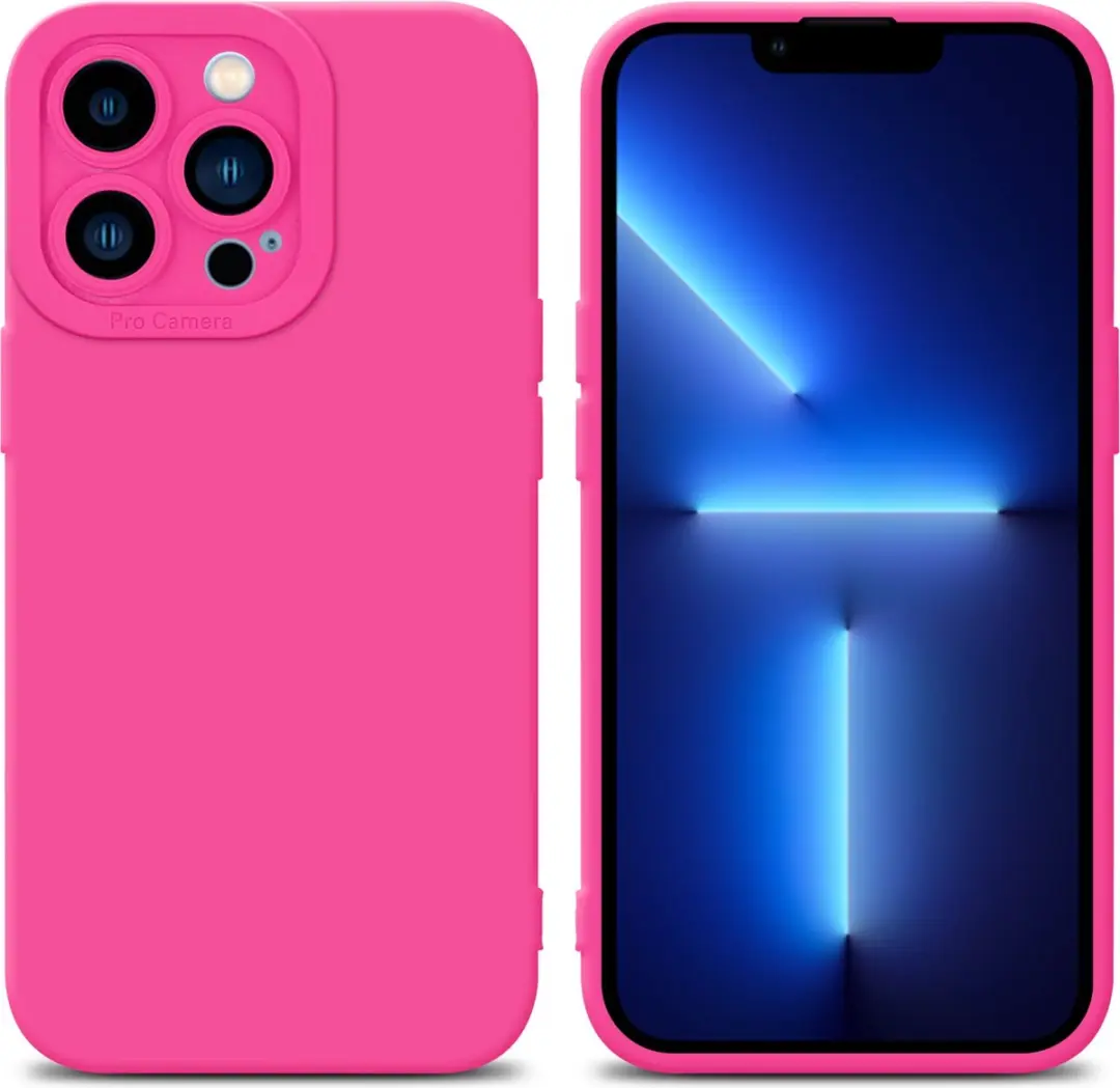 Cadorabo Hoesje geschikt voor Apple iPhone 12 PRO MAX in FLUID HOTPINK