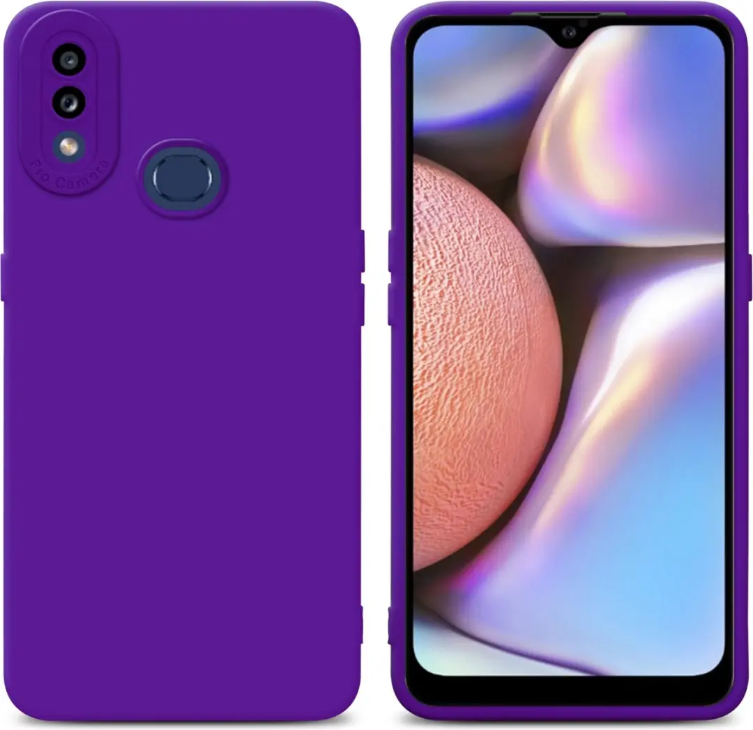 Cadorabo Hoesje geschikt voor Samsung Galaxy A10s / M01s in FLUID DONKER PAARS