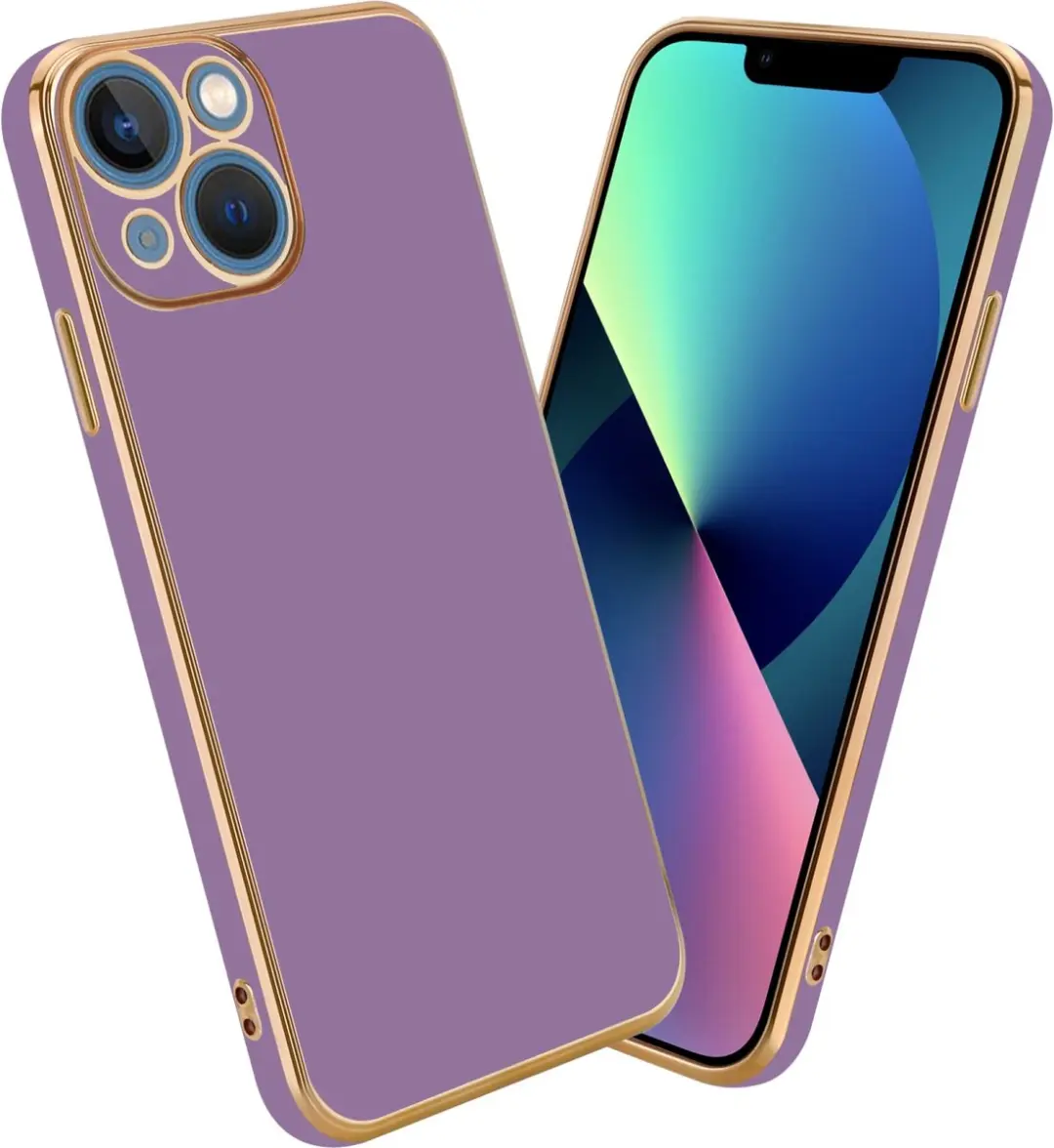 Cadorabo Hoesje geschikt voor Apple iPhone 14 PLUS in Glossy Paars