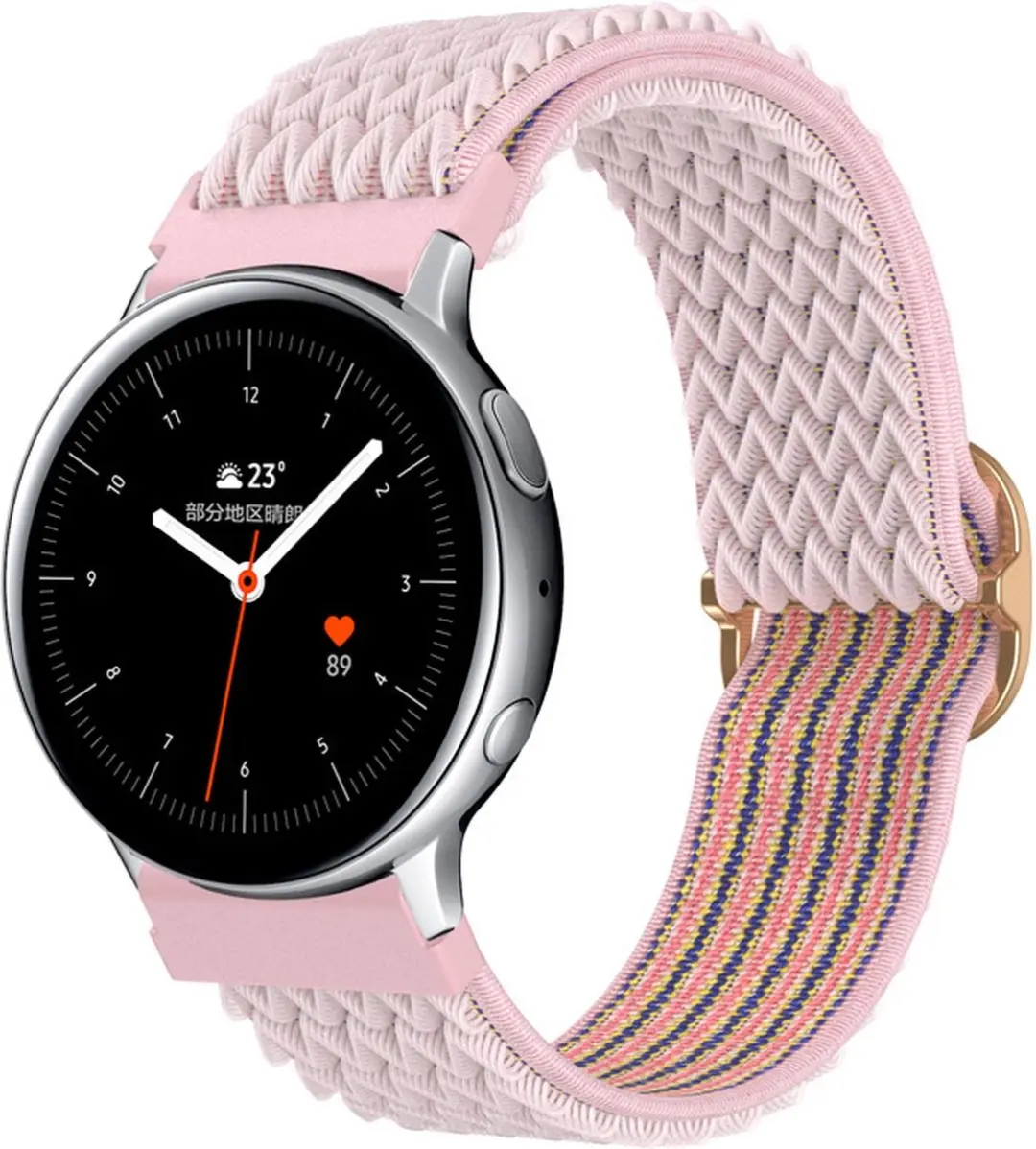 Cadorabo Nylon bandje met metalen sluiting 22mm geschikt voor Samsung Galaxy Gea