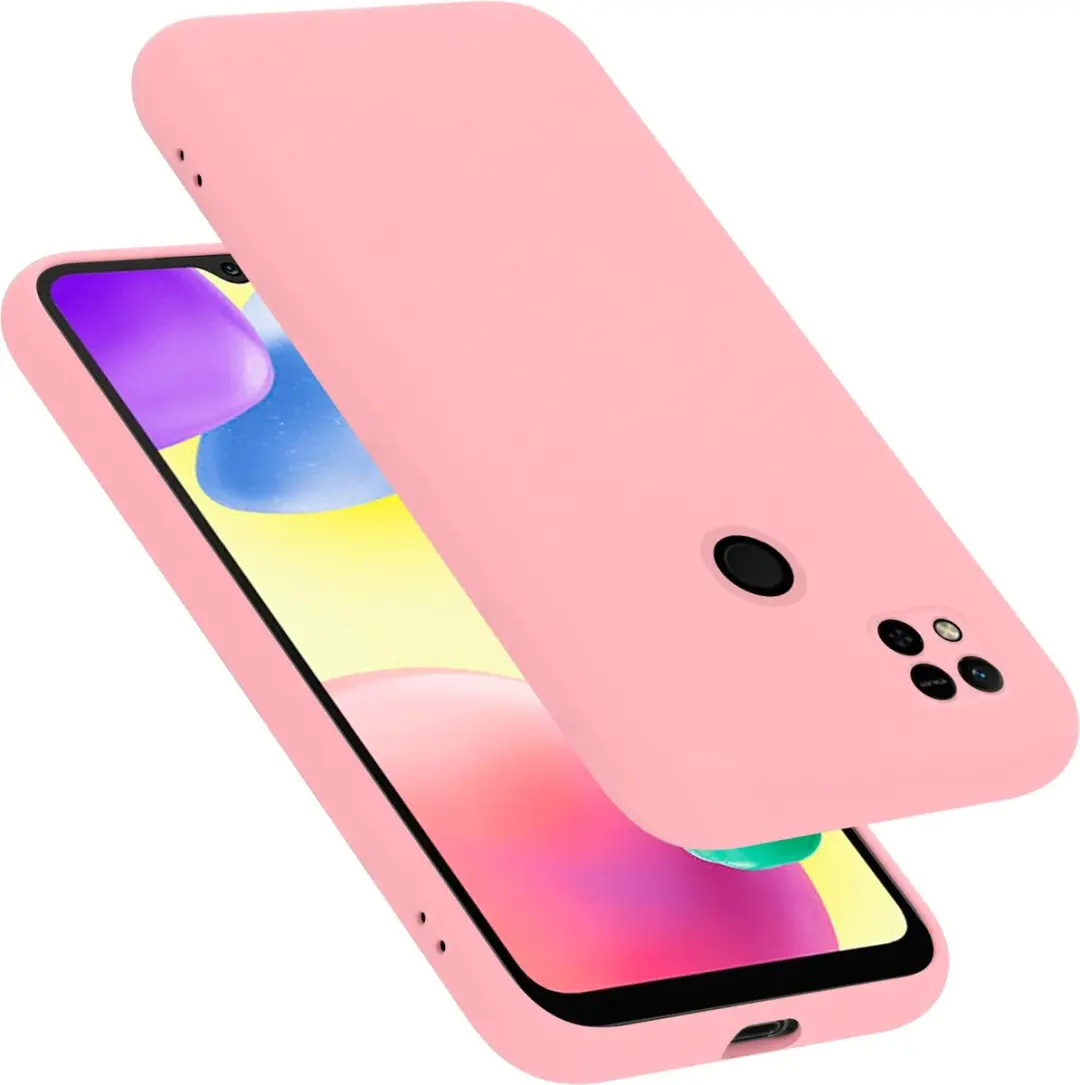 Cadorabo Hoesje geschikt voor Xiaomi RedMi 9C / RedMi 10A in LIQUID ROZE