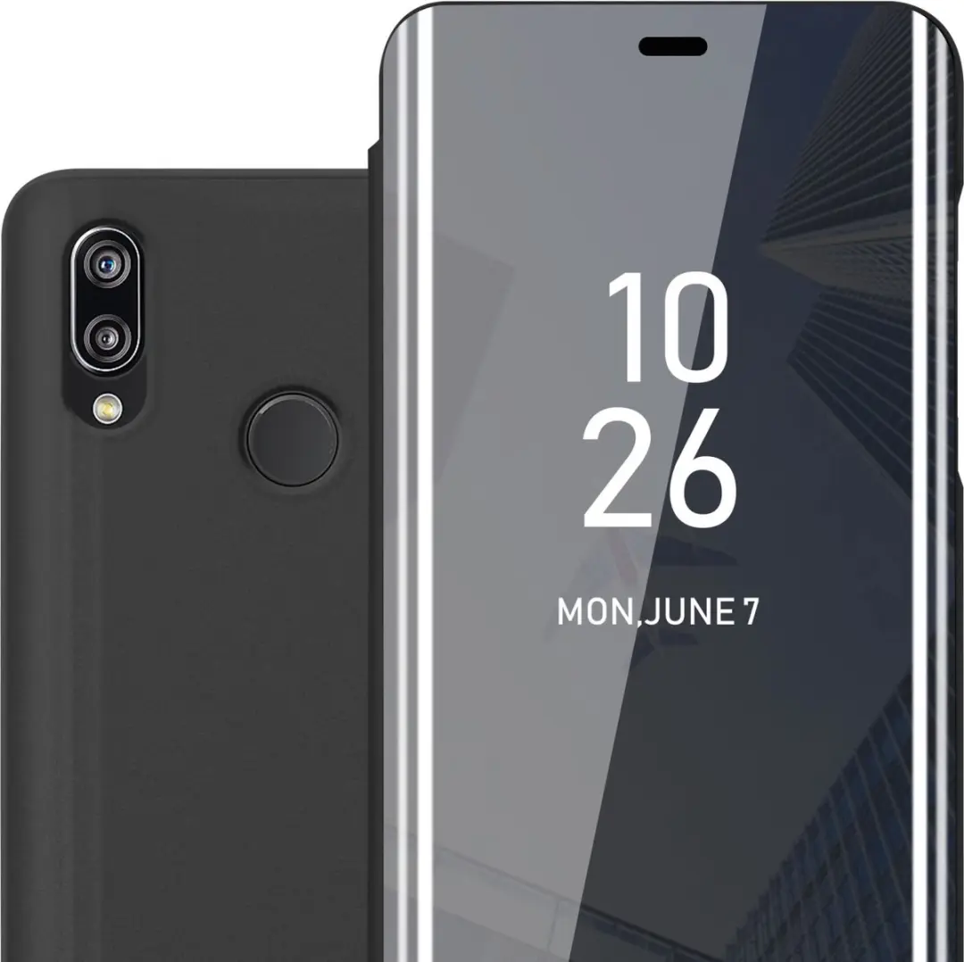 Cadorabo Hoesje geschikt voor Huawei P20 LITE 2018 / NOVA 3E in TOERMALIJN ZWART