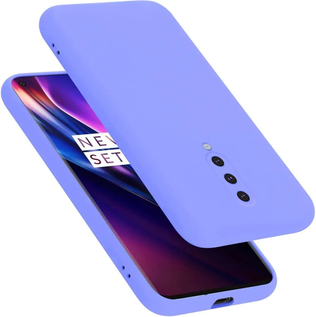 Cadorabo Hoesje geschikt voor OnePlus 8 in LIQUID LICHT PAARS