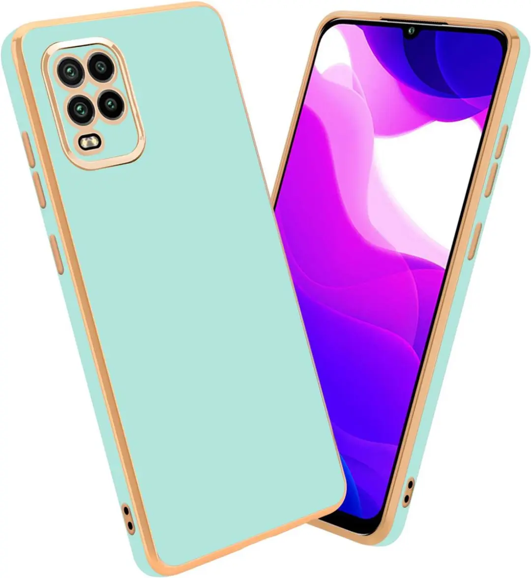Cadorabo Hoesje geschikt voor Xiaomi Mi 10 LITE in Glossy Mintgroen